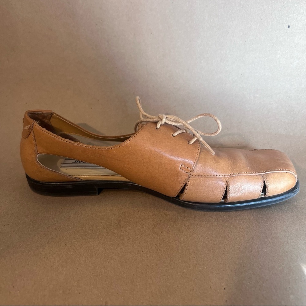 Jones Wear Tan Genuine Leather Fisherman Sandals Flat Shoes Women’s Size US 10 M